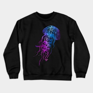 Colorful Jellyfish Crewneck Sweatshirt